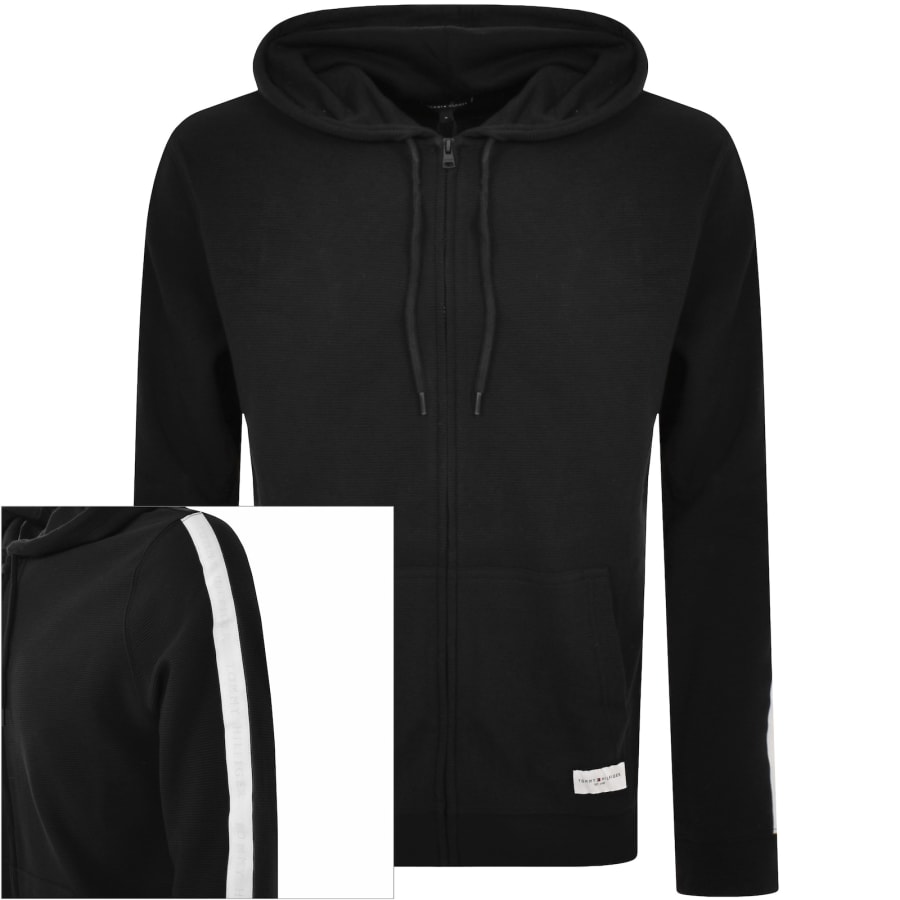 Tommy Hilfiger Taped Hoodie Black male Large